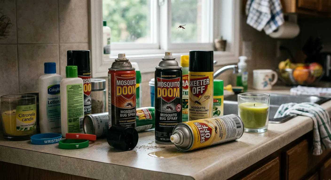 Various ineffective mosquito products